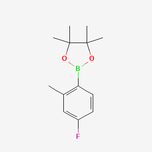 2-(4-Fluoro-2-methylphenyl)-4,4,5,5-tetramethyl-1,3,2-dioxaborolane chemical structure (CAS 815631-56-2)