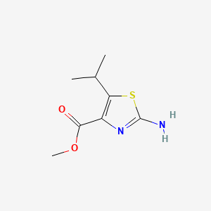 Methyl 2-amino-5-isopropylthiazole-4-carboxylate chemical structure (CAS 81569-25-7)