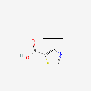 4-(tert-Butyl)thiazole-5-carboxylic acid chemical structure (CAS 81569-32-6)