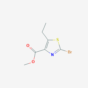 Methyl 2-bromo-5-ethylthiazole-4-carboxylate chemical structure (CAS 81569-46-2)
