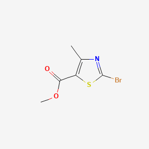 Methyl 2-bromo-4-methylthiazole-5-carboxylate chemical structure (CAS 81569-51-9)