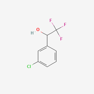 1-(3-Chlorophenyl)-2,2,2-trifluoroethanol chemical structure (CAS 81577-11-9)