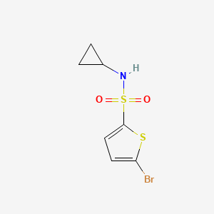 5-Bromo-N-cyclopropylthiophene-2-sulfonamide chemical structure (CAS 81597-70-8)