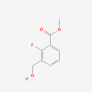 Methyl 2-fluoro-3-(hydroxymethyl)benzoate chemical structure (CAS 816449-66-8)