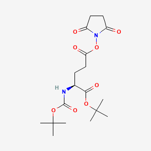 Boc-Glu(Osu)-Otbu chemical structure (CAS 81659-82-7)