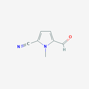 5-Formyl-1-methyl-1H-pyrrole-2-carbonitrile chemical structure (CAS 81698-03-5)