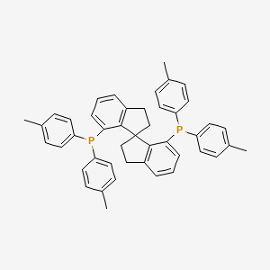 (S)-7,7'-Bis(di-p-tolylphosphanyl)-2,2',3,3'-tetrahydro-1,1'-spirobi[indene] chemical structure (CAS 817176-80-0)