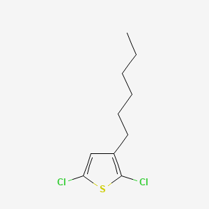 2,5-Dichloro-3-hexylthiophene chemical structure (CAS 817181-79-6)
