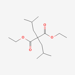 Diethyl 2,2-diisobutylmalonate chemical structure (CAS 81749-14-6)