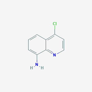4-Chloroquinolin-8-amine chemical structure (CAS 81764-16-1)