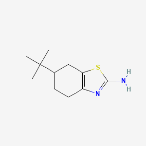 6-(tert-Butyl)-4,5,6,7-tetrahydrobenzo[d]thiazol-2-amine chemical structure (CAS 81779-11-5)