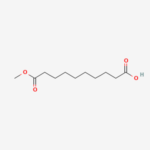 10-Methoxy-10-oxodecanoic acid chemical structure (CAS 818-88-2)