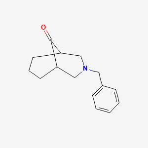 3-Benzyl-3-azabicyclo[3.3.1]nonan-9-one chemical structure (CAS 81879-64-3)