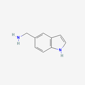 (1H-Indol-5-yl)methanamine chemical structure (CAS 81881-74-5)