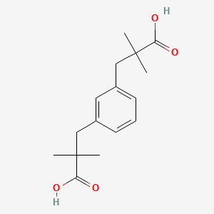 3,3'-(1,3-Phenylene)bis(2,2-dimethylpropanoic acid) chemical structure (CAS 819050-88-9)