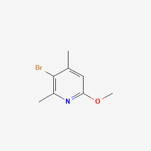 3-Bromo-6-methoxy-2,4-dimethylpyridine chemical structure (CAS 819069-57-3)