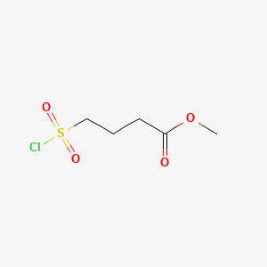 Methyl 4-(chlorosulfonyl)butanoate chemical structure (CAS 81926-28-5)