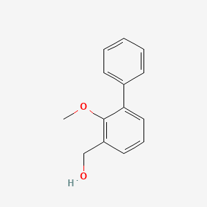 (2-Methoxy-[1,1'-biphenyl]-3-yl)methanol chemical structure (CAS 81948-57-4)