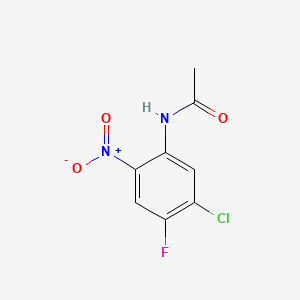 N-(5-Chloro-4-fluoro-2-nitrophenyl)acetamide chemical structure (CAS 81962-58-5)