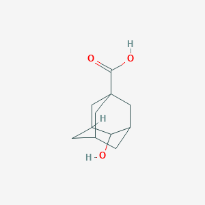 4-Hydroxyadamantane-1-carboxylic acid chemical structure (CAS 81968-77-6)