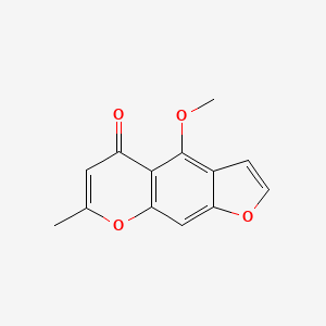 4-Methoxy-7-methyl-5H-furo[3,2-g]chromen-5-one chemical structure (CAS 82-57-5)