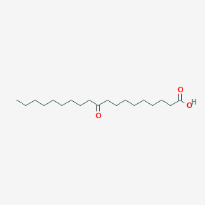 10-Oxononadecanoic acid chemical structure (CAS 820-42-8)