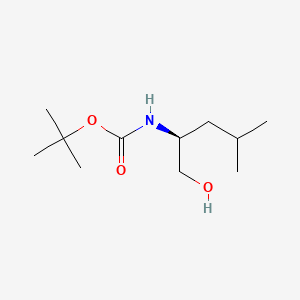 (S)-tert-Butyl (1-hydroxy-4-methylpentan-2-yl)carbamate chemical structure (CAS 82010-31-9)