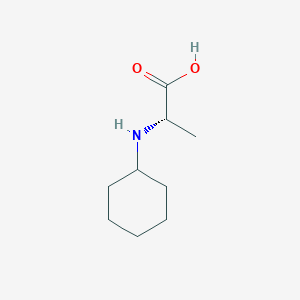 (S)-2-(Cyclohexylamino)propanoic acid chemical structure (CAS 82017-30-9)