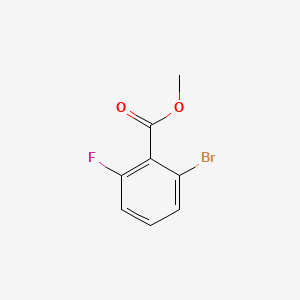 Methyl 2-bromo-6-fluorobenzoate chemical structure (CAS 820236-81-5)