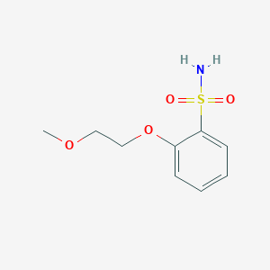 2-(2-Methoxyethoxy)benzenesulfonamide chemical structure (CAS 82031-33-2)