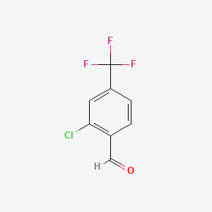 2-Chloro-4-(trifluoromethyl)benzaldehyde chemical structure (CAS 82096-91-1)