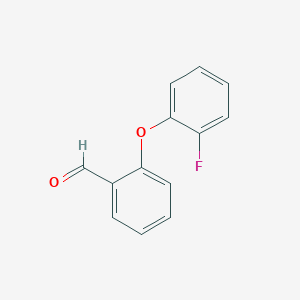 2-(2-Fluorophenoxy)benzaldehyde chemical structure (CAS 82097-82-3)