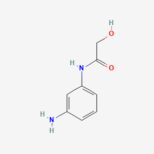 N-(3-Aminophenyl)-2-hydroxyacetamide chemical structure (CAS 82099-55-6)
