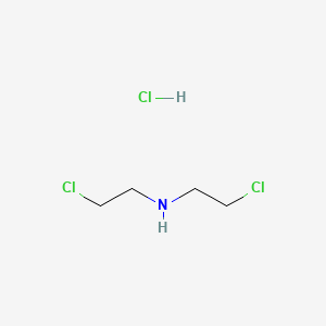 Bis(2-Chloroethyl)amine hydrochloride chemical structure (CAS 821-48-7)