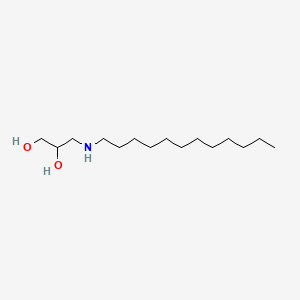 3-(Dodecylamino)propane-1,2-diol chemical structure (CAS 821-91-0)