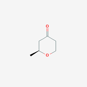 (S)-2-Methyldihydro-2H-pyran-4(3H)-one chemical structure (CAS 82110-21-2)