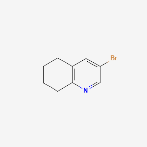 3-Bromo-5,6,7,8-tetrahydroquinoline chemical structure (CAS 82132-68-1)