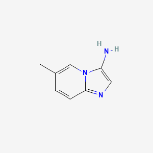 6-Methylimidazo[1,2-a]pyridin-3-amine chemical structure (CAS 82193-25-7)