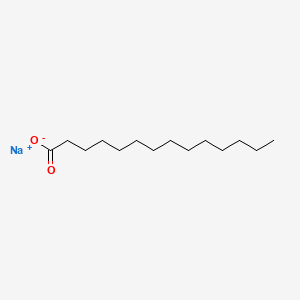 Sodium tetradecanoate chemical structure (CAS 822-12-8)