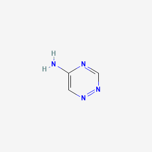 1,2,4-Triazin-5-amine chemical structure (CAS 822-69-5)