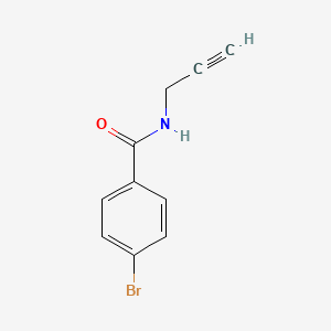 4-Bromo-N-(prop-2-yn-1-yl)benzamide chemical structure (CAS 82225-32-9)