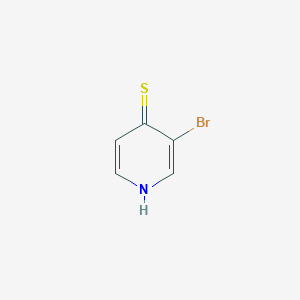 3-Bromopyridine-4-thiol chemical structure (CAS 82264-72-0)