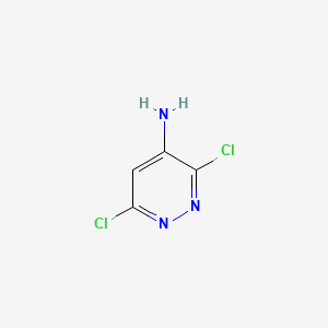 4-Amino-3,6-dichloropyridazine chemical structure (CAS 823-58-5)