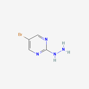 5-Bromo-2-hydrazinopyrimidine chemical structure (CAS 823-89-2)