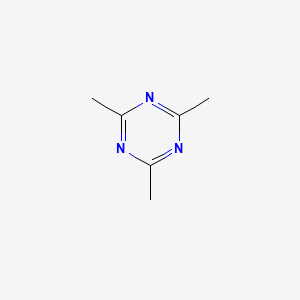 2,4,6-Trimethyl-1,3,5-triazine chemical structure (CAS 823-94-9)