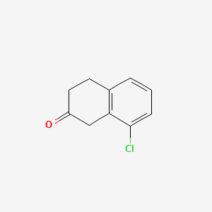 8-Chloro-3,4-dihydronaphthalen-2(1H)-one chemical structure (CAS 82302-27-0)