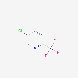 5-Chloro-4-iodo-2-(trifluoromethyl)pyridine chemical structure (CAS 823221-95-0)