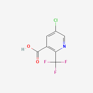 5-Chloro-2-(trifluoromethyl)nicotinic acid chemical structure (CAS 823222-02-2)
