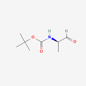(R)-tert-Butyl (1-oxopropan-2-yl)carbamate chemical structure (CAS 82353-56-8)
