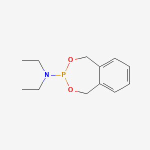 N,N-Diethyl-1,5-dihydrobenzo[e][1,3,2]dioxaphosphepin-3-amine chemical structure (CAS 82372-35-8)
